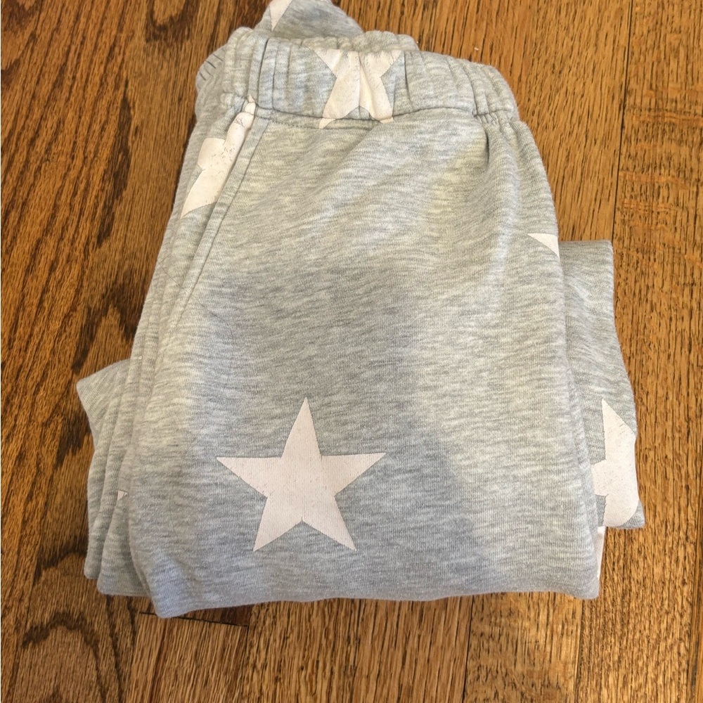 Gray Star-Patterned Starfit Pants - image 2